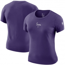 Phoenix Suns Nike Women's Courtside Modest Cropped Tri-Blend T-Shirt - Purple