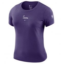 Phoenix Suns Nike Women's Courtside Modest Cropped Tri-Blend T-Shirt - Purple