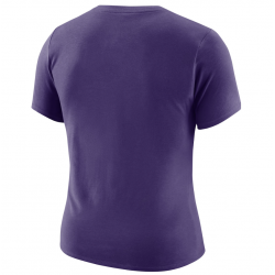 Phoenix Suns Nike Women's Courtside Modest Cropped Tri-Blend T-Shirt - Purple