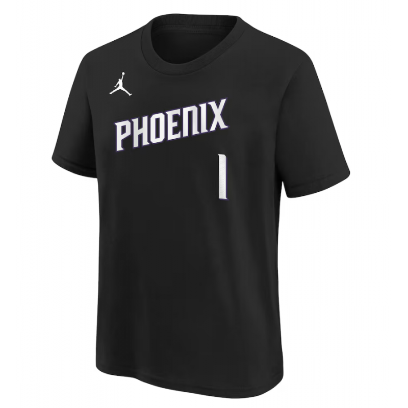 Devin Booker Phoenix Suns Jordan Brand Youth Name & Number T-Shirt - Statement Edition - Black