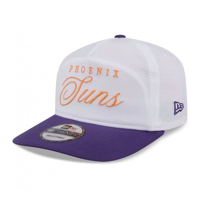 Men's New Era White/Purple 2025 NBA Draft 19TWENTY Adjustable Hat