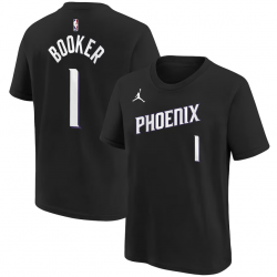 Devin Booker Phoenix Suns Jordan Brand Youth Name & Number T-Shirt - Statement Edition - Black
