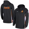 Phoenix Suns Nike Authentic On Court Zone Quarter-Zip Dri-FIT Hoodie Jacket - Black