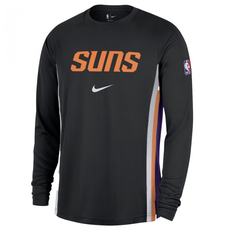 Phoenix Suns Nike 2025/26 Authentic Pre-Game Legend Dri-FIT Long Sleeve Shooting Shirt - Black
